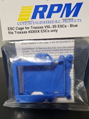 RPM Traxxas VXL-3S ESC Cage 70605 (Blue)